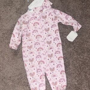 Girls Rainbow Quilted One Piece